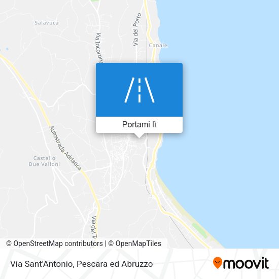 Mappa Via Sant'Antonio