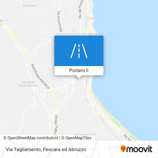 Mappa Via Tagliamento