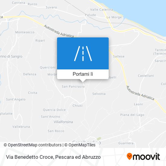 Mappa Via Benedetto Croce