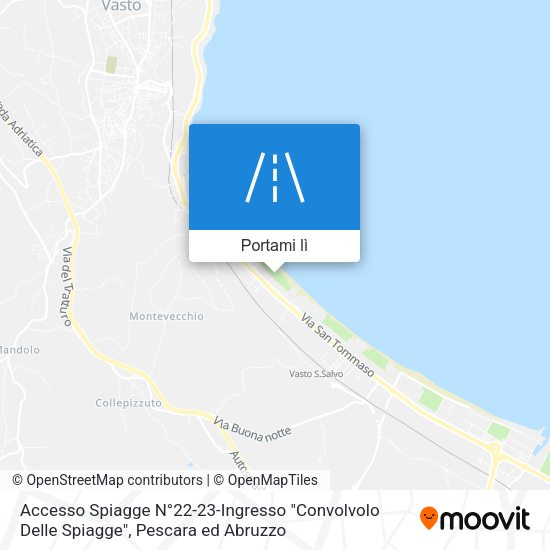 Mappa Accesso Spiagge N°22-23-Ingresso "Convolvolo Delle Spiagge"