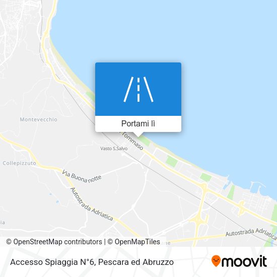 Mappa Accesso Spiaggia N°6