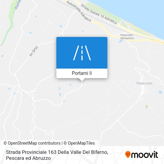 Mappa Strada Provinciale 163 Della Valle Del Biferno