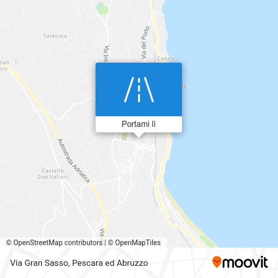 Mappa Via Gran Sasso