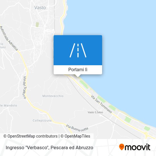 Mappa Ingresso "Verbasco"