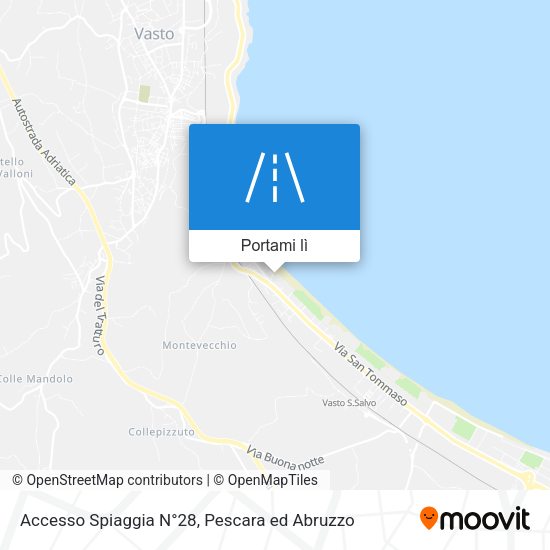Mappa Accesso Spiaggia N°28