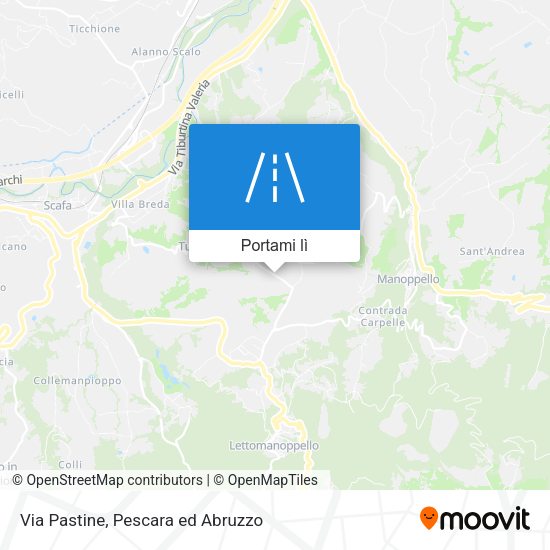 Mappa Via Pastine