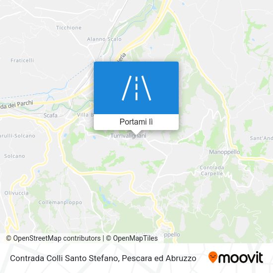 Mappa Contrada Colli Santo Stefano