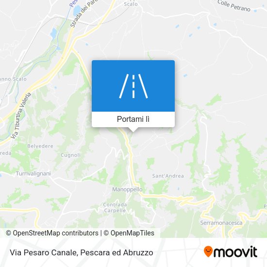 Mappa Via Pesaro Canale