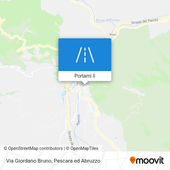 Mappa Via Giordano Bruno