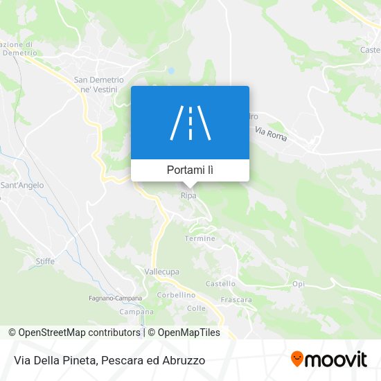 Mappa Via Della Pineta