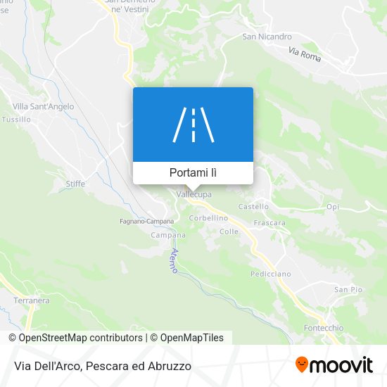 Mappa Via Dell'Arco
