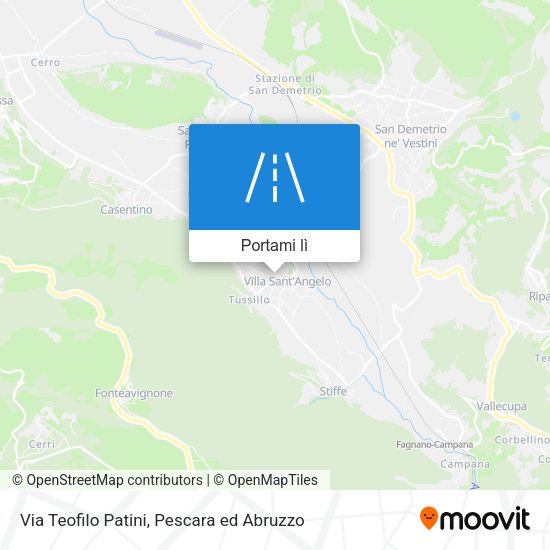 Mappa Via Teofilo Patini