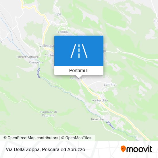 Mappa Via Della Zoppa