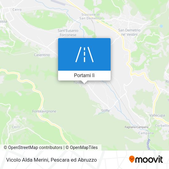 Mappa Vicolo Alda Merini