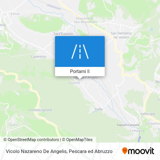 Mappa Vicolo Nazareno De Angelis