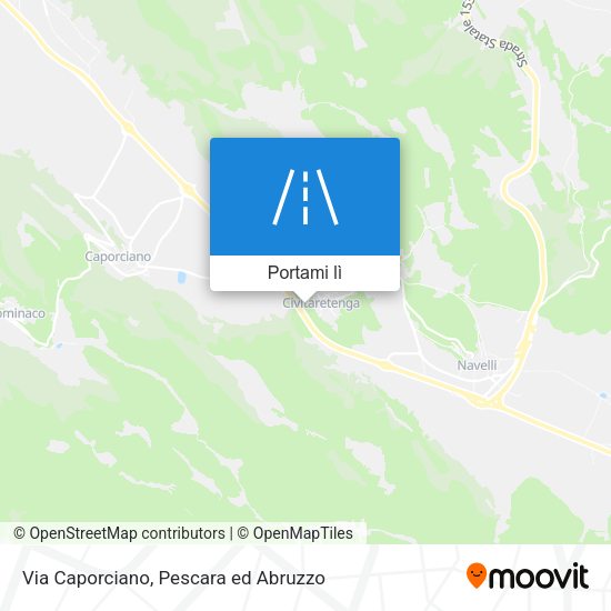 Mappa Via Caporciano