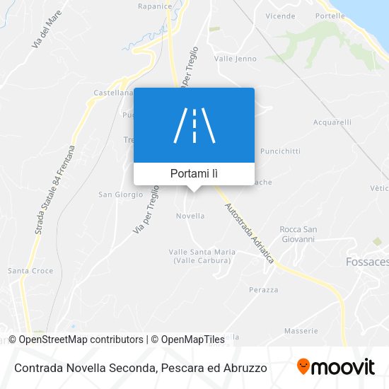 Mappa Contrada Novella Seconda