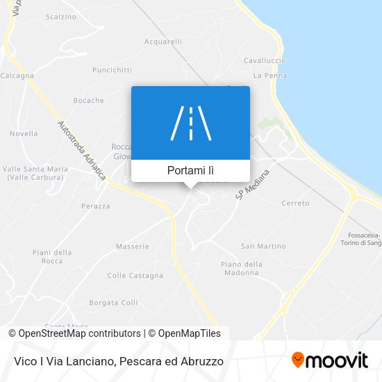 Mappa Vico I Via Lanciano