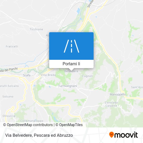 Mappa Via Belvedere