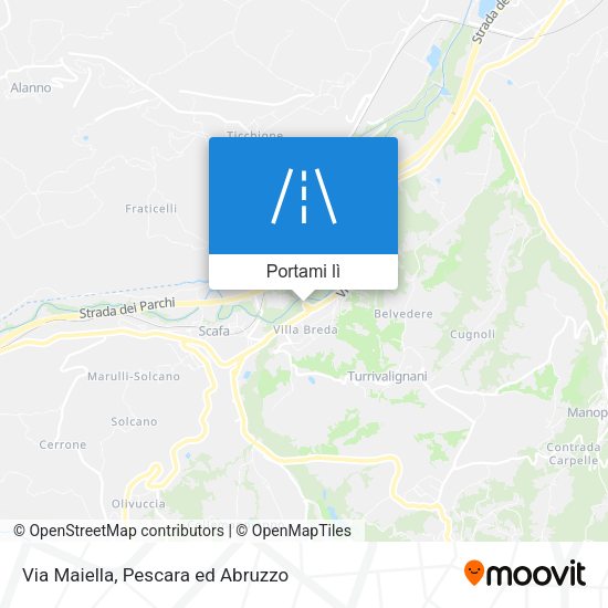 Mappa Via Maiella