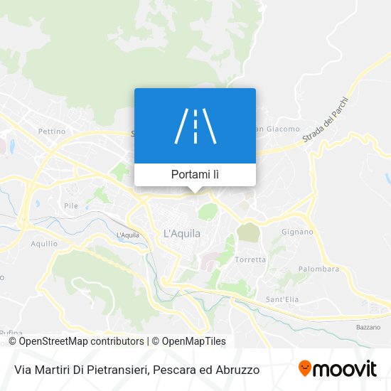 Mappa Via Martiri Di Pietransieri