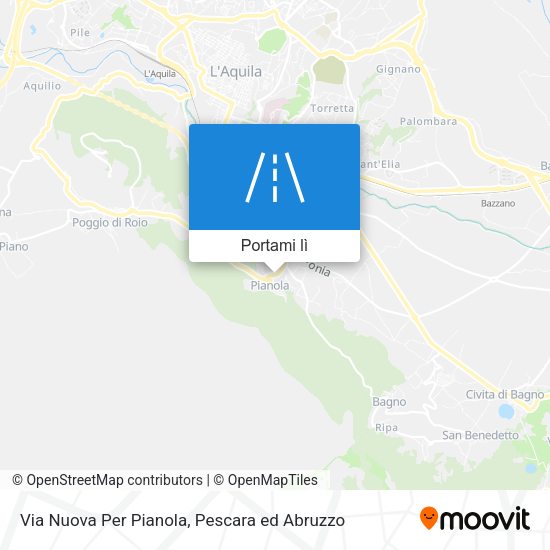 Mappa Via Nuova Per Pianola