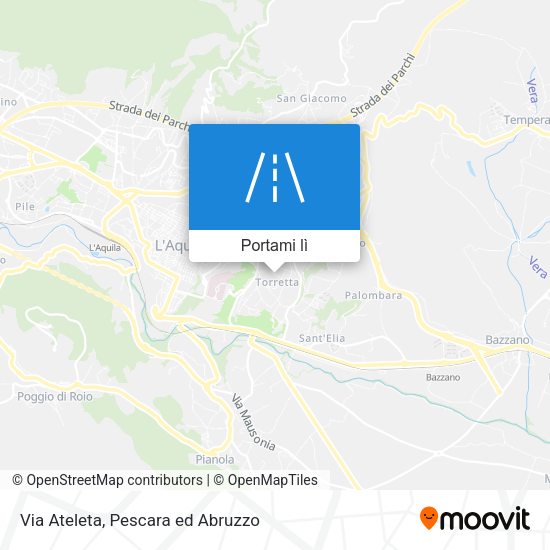 Mappa Via Ateleta