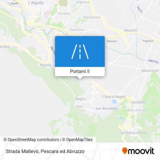 Mappa Strada Mallevò