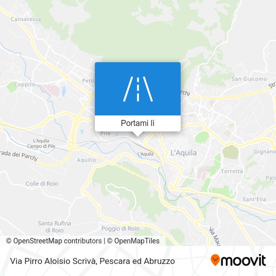 Mappa Via Pirro Aloisio Scrivà