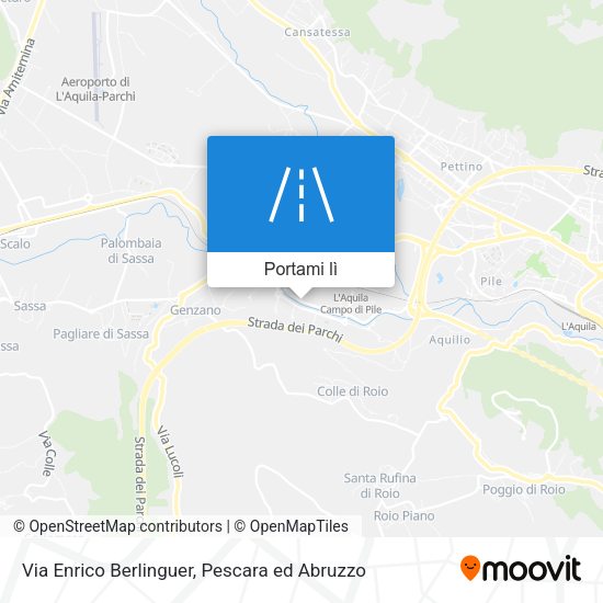 Mappa Via Enrico Berlinguer