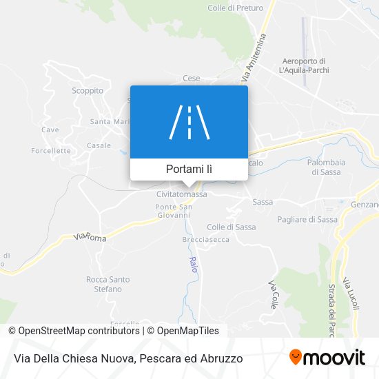 Mappa Via Della Chiesa Nuova