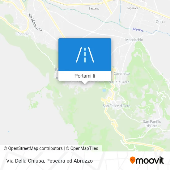 Mappa Via Della Chiusa