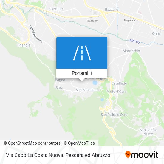 Mappa Via Capo La Costa Nuova