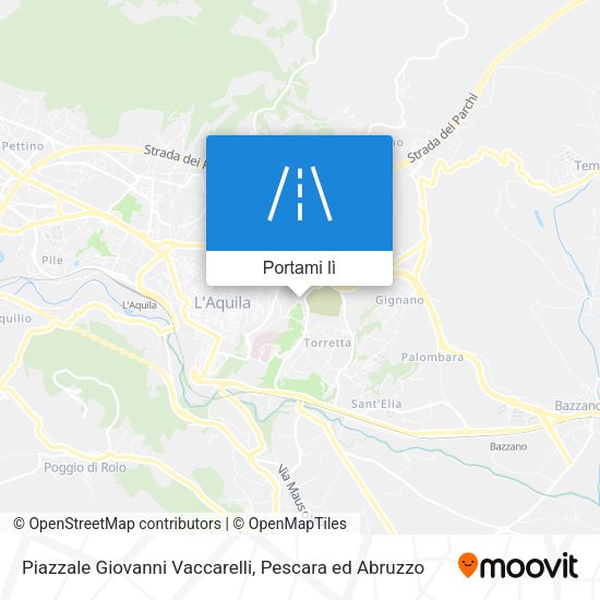 Mappa Piazzale Giovanni Vaccarelli