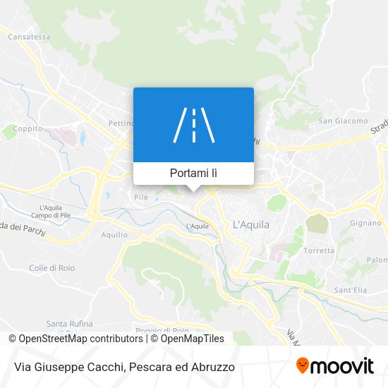 Mappa Via Giuseppe Cacchi