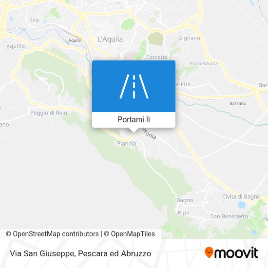 Mappa Via San Giuseppe