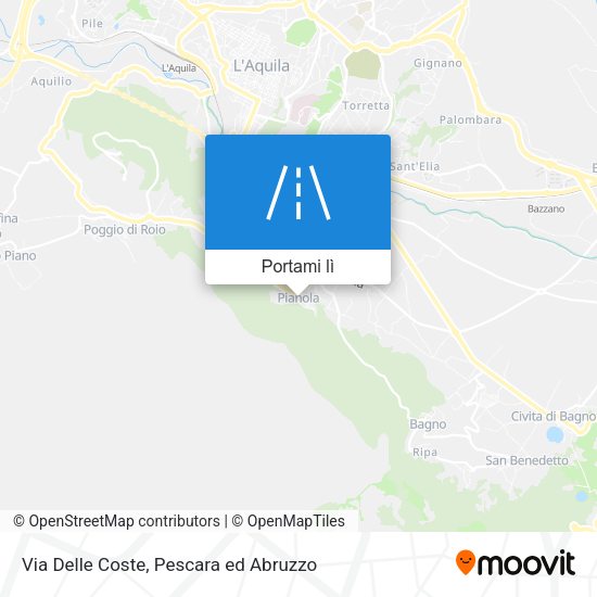 Mappa Via Delle Coste