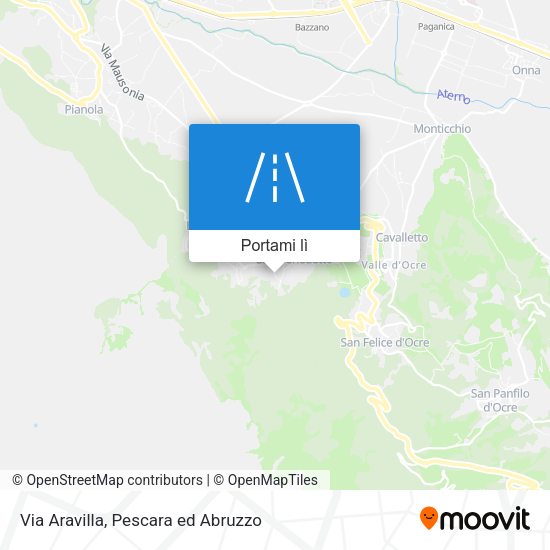 Mappa Via Aravilla