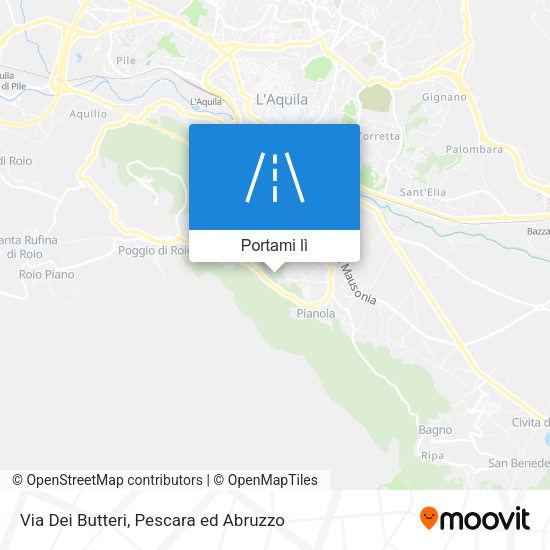 Mappa Via Dei Butteri