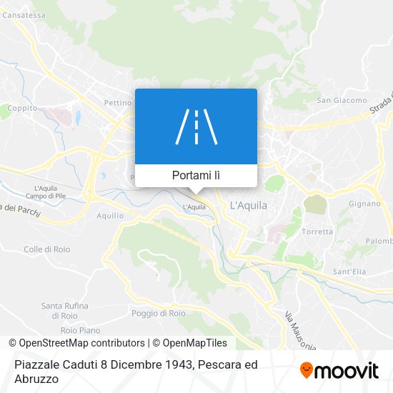 Mappa Piazzale Caduti 8 Dicembre 1943