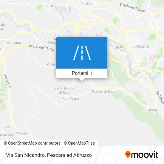 Mappa Via San Nicandro