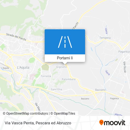 Mappa Via Vasca Penta