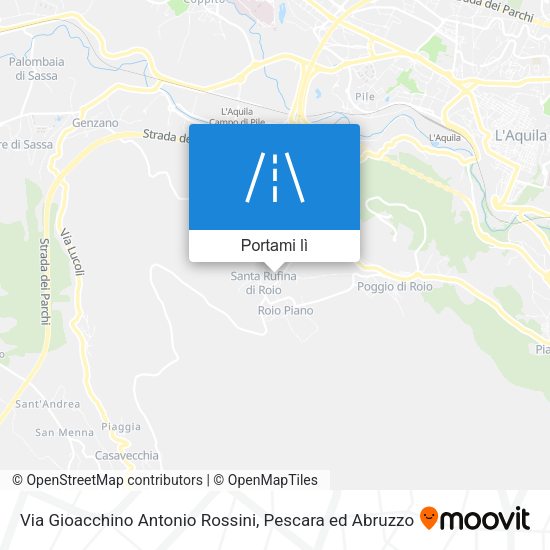Mappa Via Gioacchino Antonio Rossini
