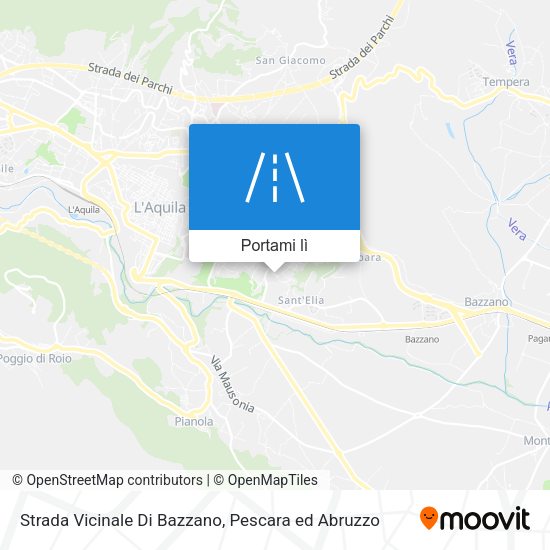 Mappa Strada Vicinale Di Bazzano