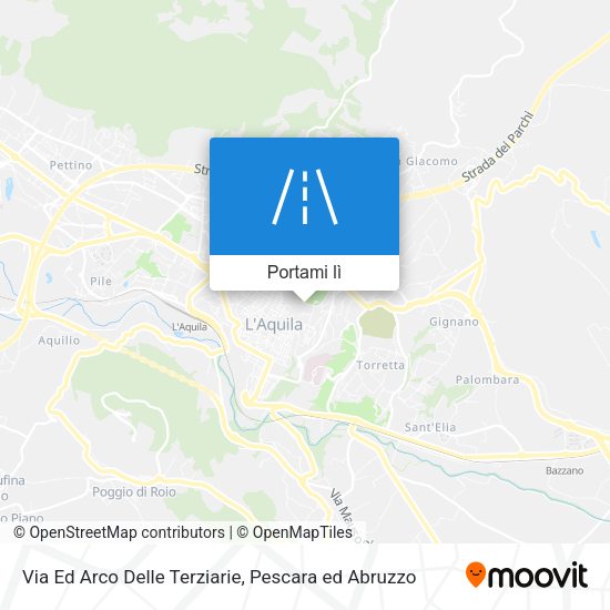 Mappa Via Ed Arco Delle Terziarie