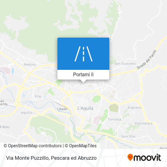 Mappa Via Monte Puzzillo