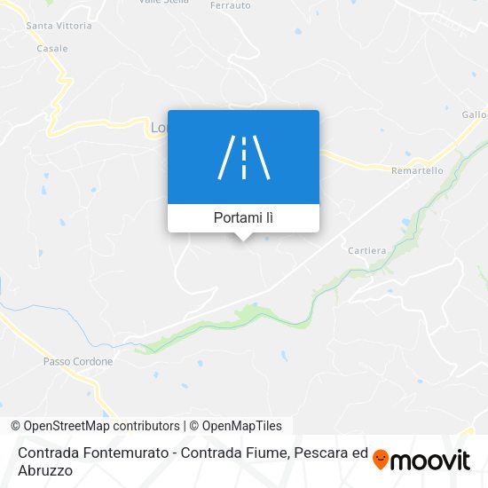 Mappa Contrada Fontemurato - Contrada Fiume