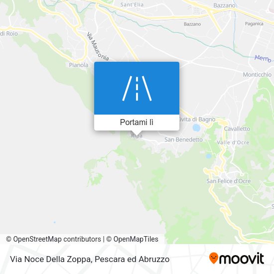 Mappa Via Noce Della Zoppa