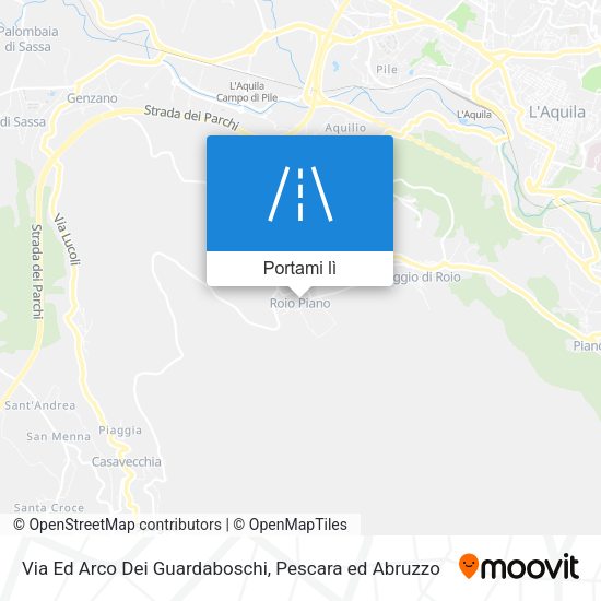 Mappa Via Ed Arco Dei Guardaboschi