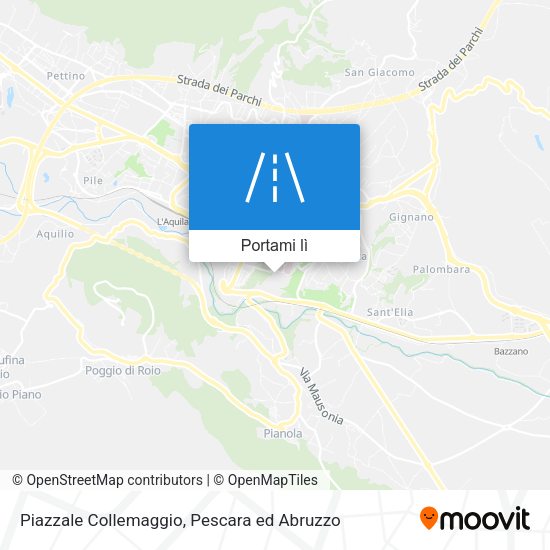 Mappa Piazzale Collemaggio